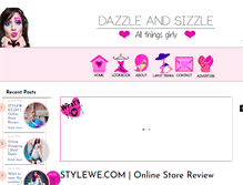 Tablet Screenshot of dazzleandsizzle.com